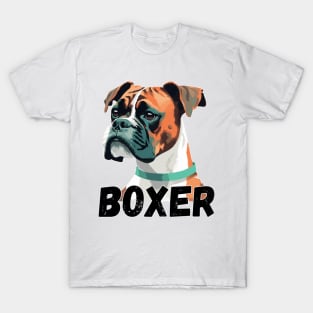 Boxer dog Design for dog lovers T-Shirt